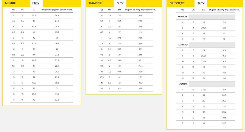 Rozmiar butów męskich 26 cm