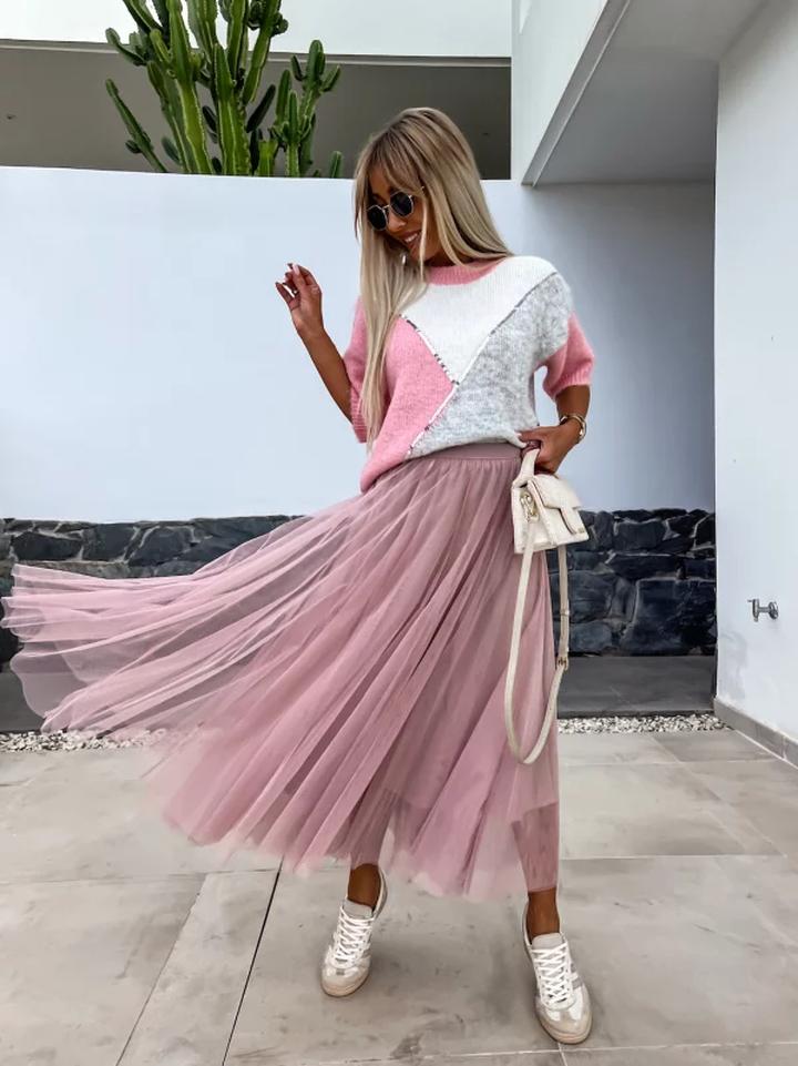 Spódnica z tiulu na gumce