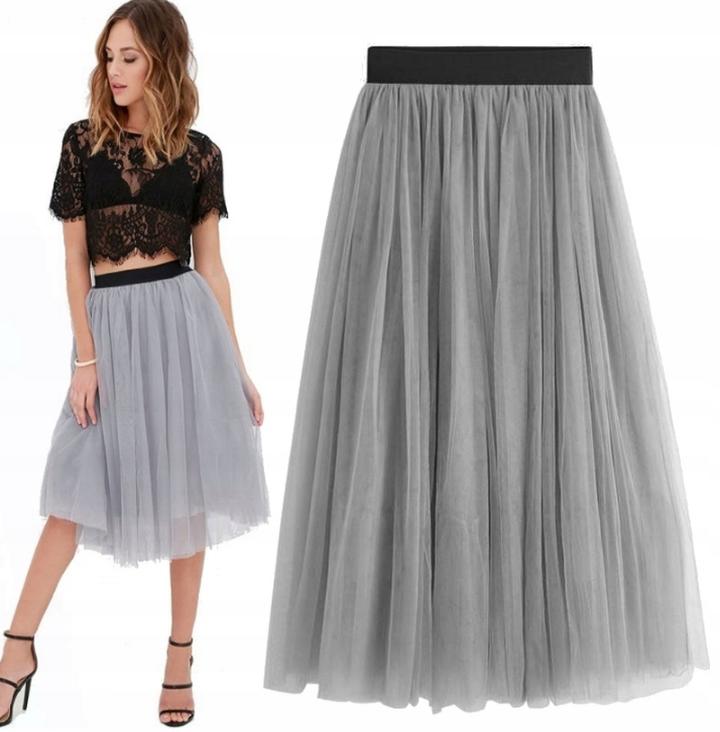 Stylizacje z tiulową spódnicą