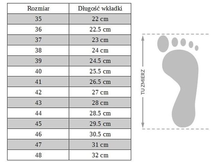 Rozmiar buta 28.5