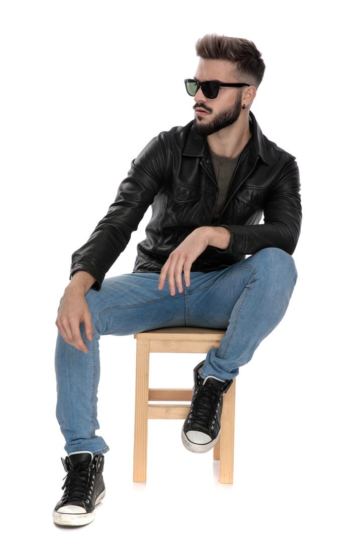 Sneakersy do czarnej skóry