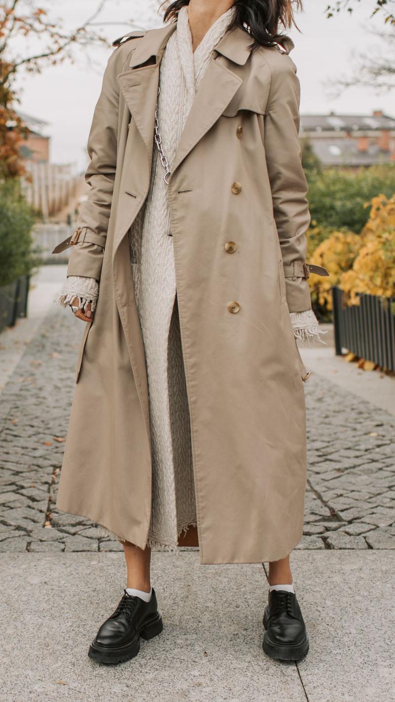 Stylizacje z długim płaszczem