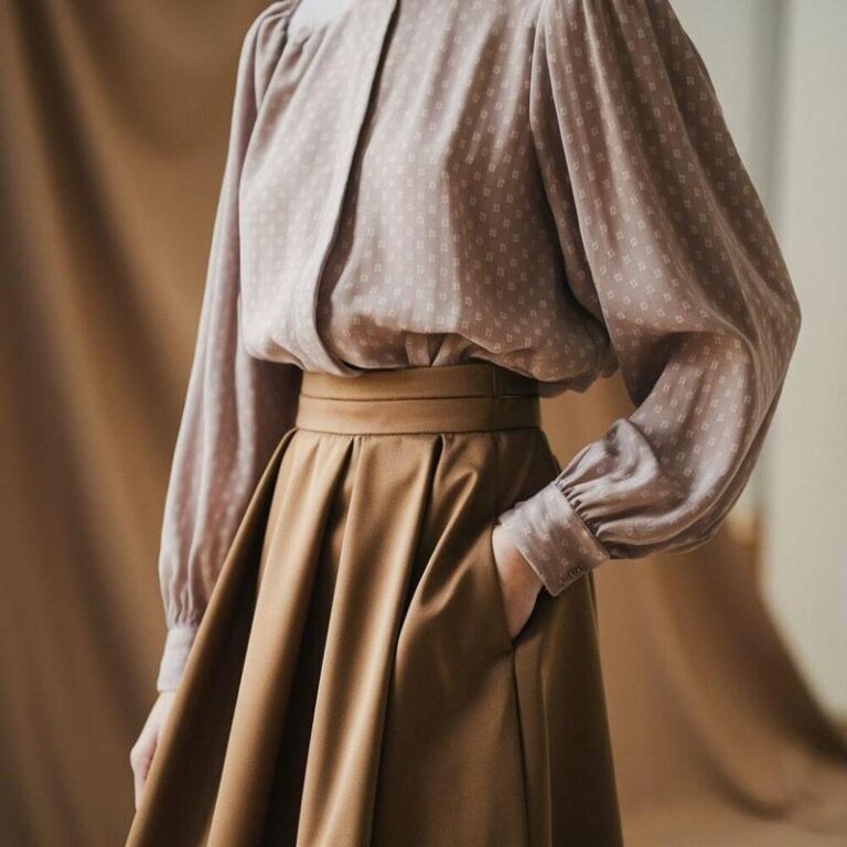 Jakie bluzki idealnie skomponują się z brązową spódnicą?